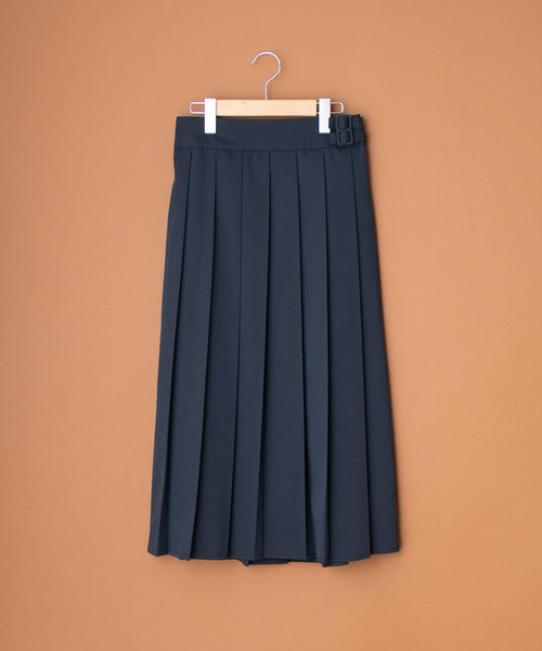 OLIVE des OLIVE（オリーブデオリーブ）の「[再入荷決定!]　ロングプリーツスカート（スカート・レディース・ベージュ/ネイビー/レッド・FREE）」の2枚目の写真