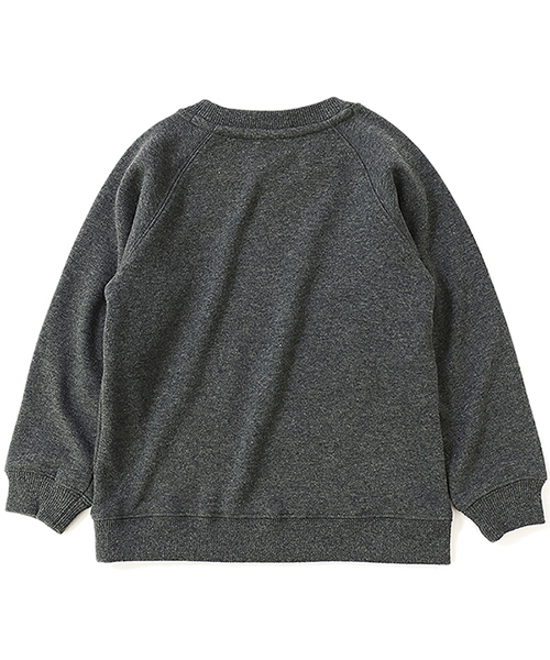 devirock（デビロック）の「裏シャギー長袖スウェットトレーナー 裏起毛（スウェット・キッズ・ブラック/ラベンダー/ヘザーチャコール/ブルー系その他・140cm/150cm/160cm/120cm/130cm/110cm/100cm）」の9枚目の写真