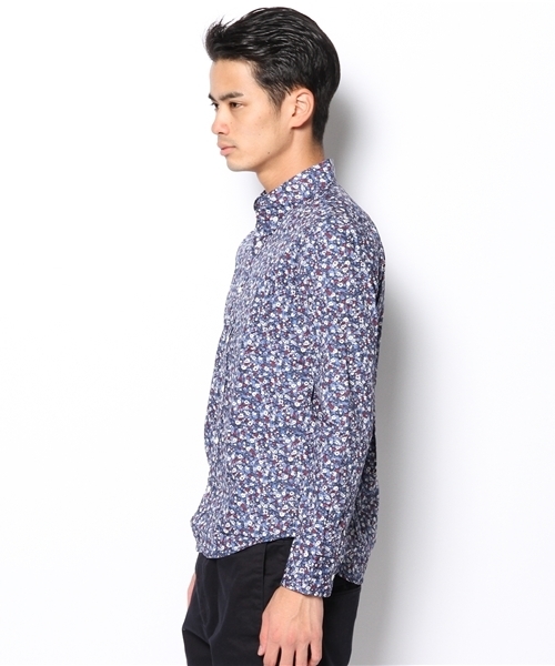 UNION STATION（ユニオンステーション）の「フラワープリントＢＤシャツ（シャツ/ブラウス・メンズ・ブラウン/ネイビー/パープル・MEDIUM/LARGE/LL）」の5枚目の写真