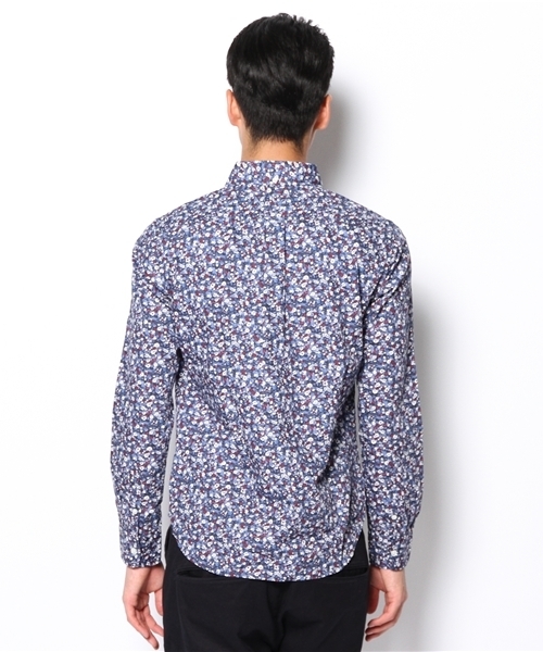 UNION STATION（ユニオンステーション）の「フラワープリントＢＤシャツ（シャツ/ブラウス・メンズ・ブラウン/ネイビー/パープル・MEDIUM/LARGE/LL）」の6枚目の写真