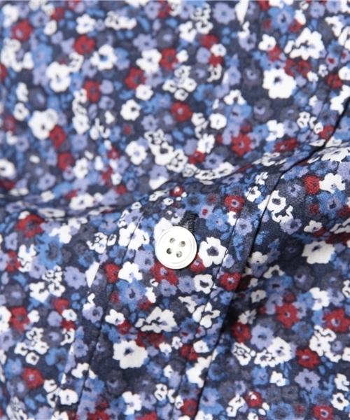 UNION STATION（ユニオンステーション）の「フラワープリントＢＤシャツ（シャツ/ブラウス・メンズ・ブラウン/ネイビー/パープル・MEDIUM/LARGE/LL）」の9枚目の写真