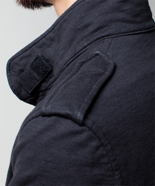 NANO universe（ナノユニバース）の「スラブJersey M-65（ミリタリージャケット・メンズ・ブラック/オリーブ・SMALL/MEDIUM/LARGE）」の16枚目の写真