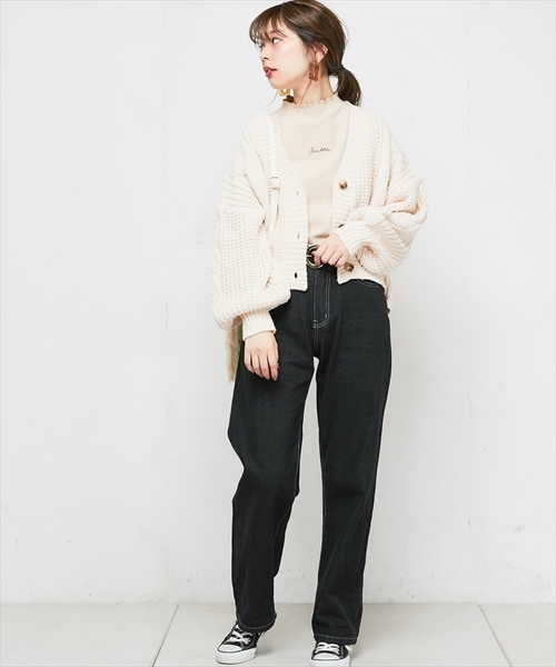 natural couture(ナチュラルクチュール)の「起毛フライスちびロゴプチハイロンTシャツ(Tシャツ/カットソー・レディース・ブラック/ベージュ/ピンク/アイボリー・FREE)」の22枚目の写真