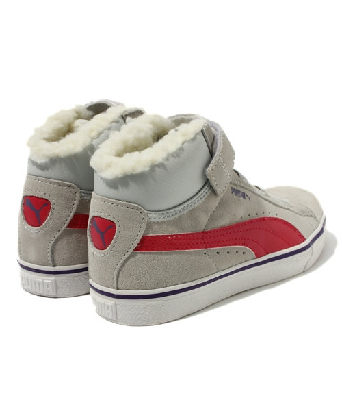 PUMA（プーマ）の「プーマミッド VULC ファー V (KIDS)（スニーカー・キッズ・ネイビー/グレー・17cm/18cm/15cm/16cm/12cm/20cm/21cm/14cm/19cm/13cm）」の5枚目の写真