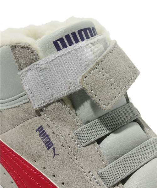 PUMA（プーマ）の「プーマミッド VULC ファー V (KIDS)（スニーカー・キッズ・ネイビー/グレー・17cm/18cm/15cm/16cm/12cm/20cm/21cm/14cm/19cm/13cm）」の8枚目の写真