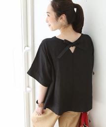 coen | 【WEB限定復刻】フレンチリネンバックリボンブラウス(シャツ/ブラウス)