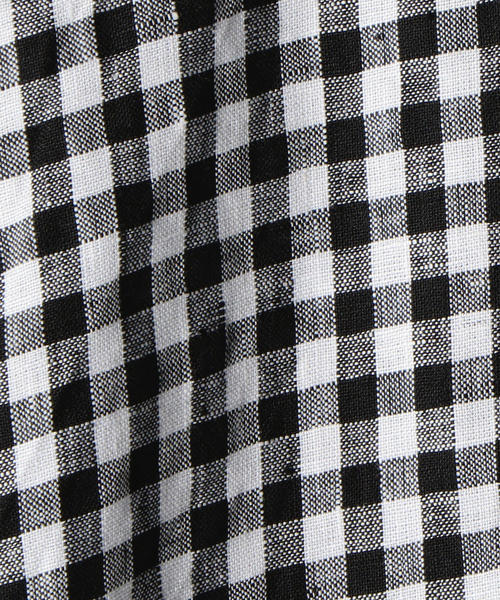 coen（コーエン）の「【WEB限定復刻】フレンチリネンバックリボンブラウス（シャツ/ブラウス・レディース・チェック/ネイビー/ブラック・FREE）」の11枚目の写真