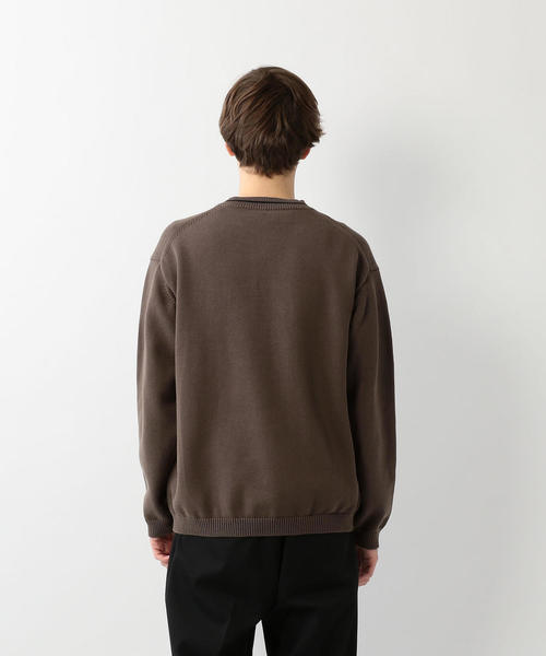 Steven Alan（スティーブンアラン）の「＜Steven Alan＞ CORD COTTON LOOSE CRICKET KNIT/ニット（ニット/セーター・メンズ・ブラウン/グレー・X-LARGE/MEDIUM/LARGE/SMALL）」の9枚目の写真