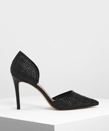 ラフィアドルセイヒール / Raffia D'orsay Heels