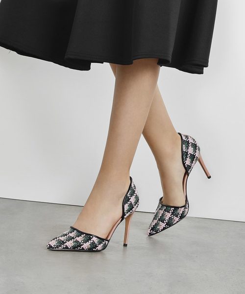 CHARLES & KEITH(チャールズ & キース)の「ラフィアドルセイヒール / Raffia D'orsay Heels(パンプス・レディース・ブラック/ブラウン/ベビーピンク・22.5cm/23cm/23.5cm/24.5cm/25cm)」の13枚目の写真