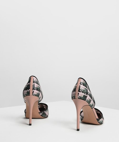 CHARLES & KEITH(チャールズ & キース)の「ラフィアドルセイヒール / Raffia D'orsay Heels(パンプス・レディース・ブラック/ブラウン/ベビーピンク・22.5cm/23cm/23.5cm/24.5cm/25cm)」の15枚目の写真