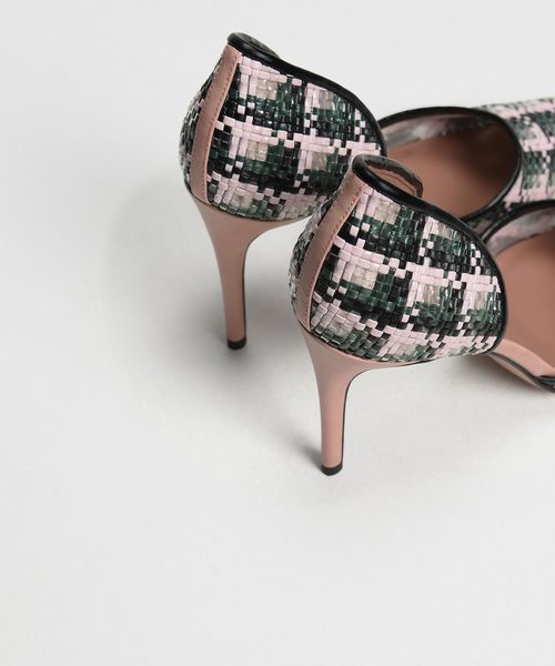 CHARLES & KEITH(チャールズ & キース)の「ラフィアドルセイヒール / Raffia D'orsay Heels(パンプス・レディース・ブラック/ブラウン/ベビーピンク・22.5cm/23cm/23.5cm/24.5cm/25cm)」の16枚目の写真