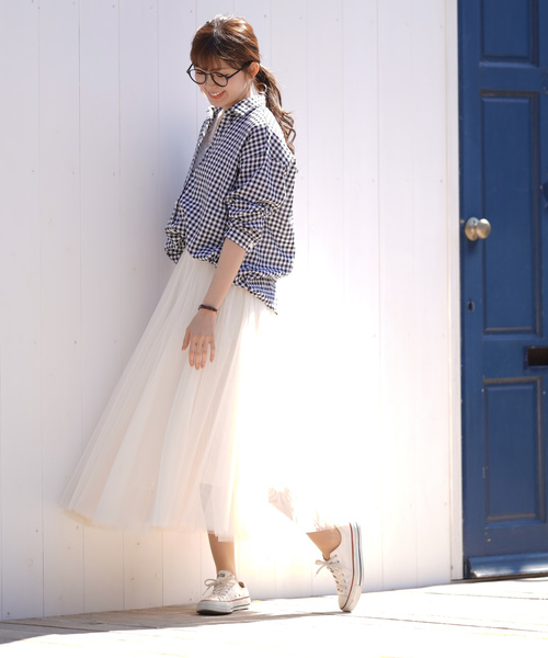 rps（アールピーエス）の「裾タック前開きシャツ（シャツ/ブラウス・レディース・ピンク/ベージュ/オフホワイト/ブラック・M）」の22枚目の写真