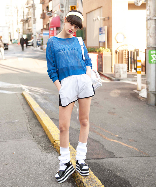 WEGO（ウィゴー）の「WEGO/ルーズソックス（ソックス/靴下・レディース・ホワイト/ブラック/サックスブルー/パープル/ピンク・FREE）」の16枚目の写真