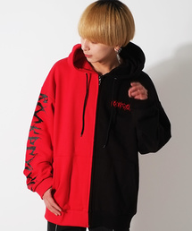 GOSTAR DE FUGA | バイカラージップアップパーカー(パーカー)