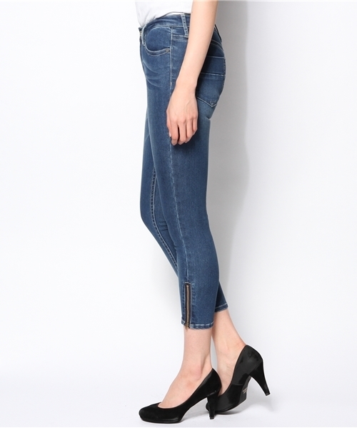 ROSE BUD(ローズバッド)の「LPT-14103 SIDE ZIP SKINNY PANTS(デニムパンツ・レディース・ブルー/ライトブルー・26/24/28)」の10枚目の写真
