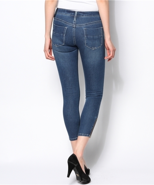 ROSE BUD(ローズバッド)の「LPT-14103 SIDE ZIP SKINNY PANTS(デニムパンツ・レディース・ブルー/ライトブルー・26/24/28)」の9枚目の写真