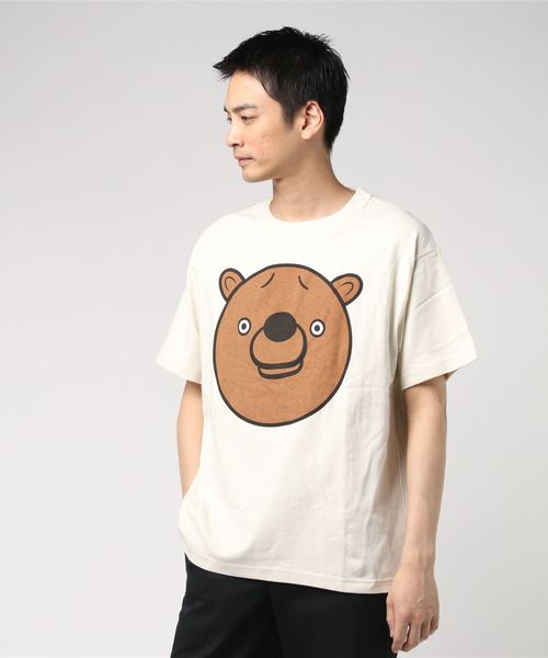 BUCCA 44(ブッカフォーティーフォー)の「【BUCCA 44】ベアBIGプリントT(Tシャツ/カットソー・メンズ・オフホワイト/スミクロ・MEDIUM/LARGE/X-LARGE/XX-LARGE/XXX-LARGE)」の6枚目の写真