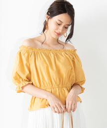 WEGO（ウィゴー）の「WEGO/2wayフリルオフショルブラウス（シャツ/ブラウス・キッズ）」