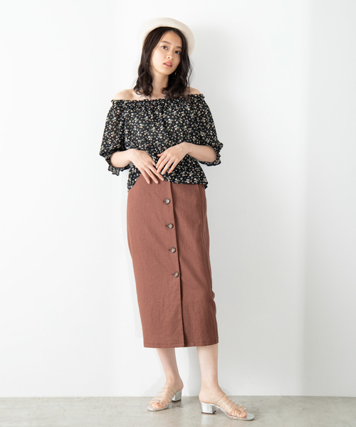 WEGO（ウィゴー）の「WEGO/2wayフリルオフショルブラウス（シャツ/ブラウス・レディース・ホワイト/その他2/イエロー/その他1/グリーン系その他/パープル/ブラック系その他2/グリーン・FREE）」の19枚目の写真