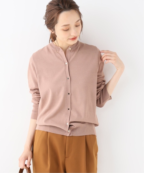 La TOTALITE(ラトータリテ)の「POP クルーネックカーディガン【手洗い可能】◆(カーディガン/ボレロ・レディース・グリーン/アイボリー/キャメル・FREE)」の3枚目の写真