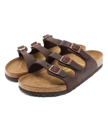 BIRKENSTOCK | 【レザーサンダル】FLORIDA/フロリダ ナチュラルレザー　ハバナダークブラウン（MEN）(サンダル)