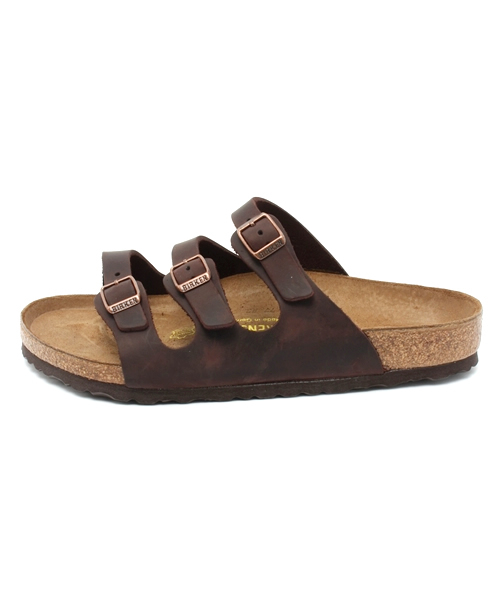 BIRKENSTOCK（ビルケンシュトック）の「【レザーサンダル】FLORIDA/フロリダ ナチュラルレザー　ハバナダークブラウン（MEN）（サンダル・メンズ・ダークブラウン・42/39/40/41/43）」の2枚目の写真