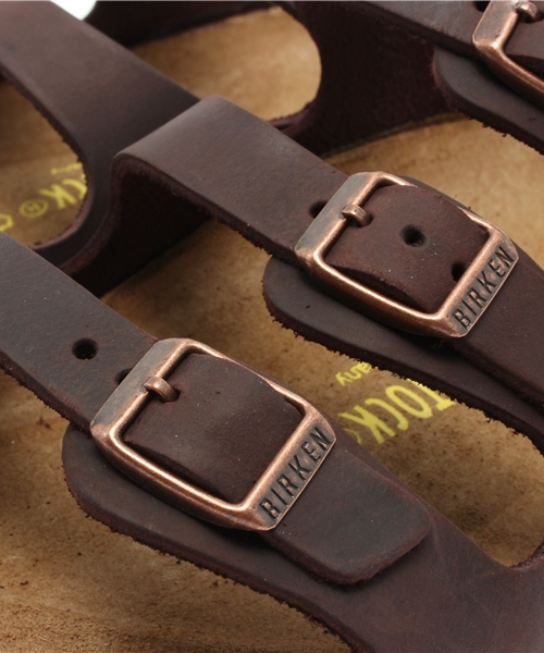BIRKENSTOCK（ビルケンシュトック）の「【レザーサンダル】FLORIDA/フロリダ ナチュラルレザー　ハバナダークブラウン（MEN）（サンダル・メンズ・ダークブラウン・42/39/40/41/43）」の6枚目の写真