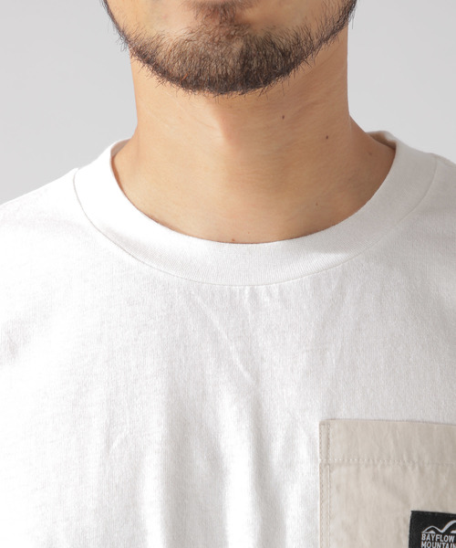 BAYFLOW（ベイフロー）の「フハクポケットL/S TEE（Tシャツ/カットソー・メンズ・カーキ/ホワイト/ネイビー・MEDIUM/LARGE）」の12枚目の写真
