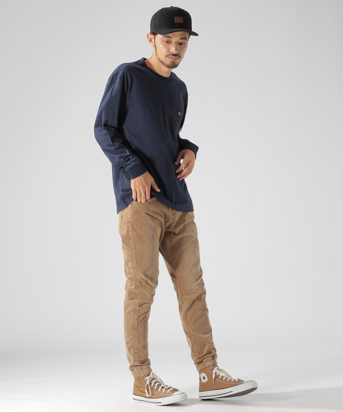 BAYFLOW（ベイフロー）の「フハクポケットL/S TEE（Tシャツ/カットソー・メンズ・カーキ/ホワイト/ネイビー・MEDIUM/LARGE）」の6枚目の写真