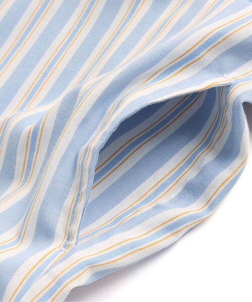 apres les cours（アプレレクール）の「/ストライプシャツワンピ（シャツワンピース・キッズ・ブルー・140/90/100/110/120/80/130）」の6枚目の写真