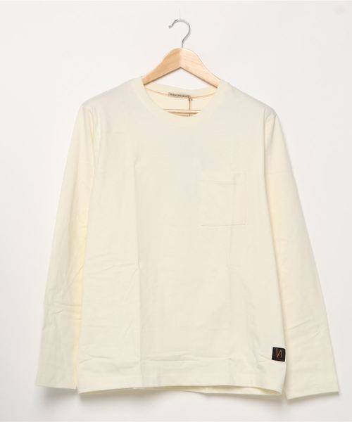 Nudie Jeans(ヌーディージーンズ)の「Rudi 長袖Tシャツ(Tシャツ/カットソー・メンズ・ブラック/ホワイト・SMALL/MEDIUM/X-SMALL/LARGE)」の1枚目の写真