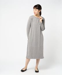 ゆったり裏起毛ふんわりあったか ロングワンピース