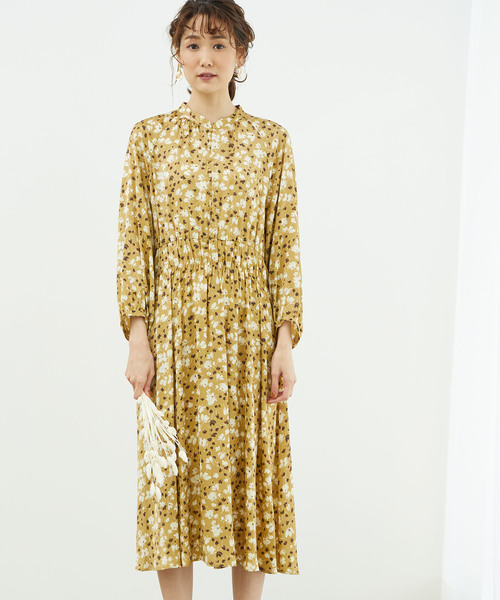 Rope Picnic ロペピクニック の Mixフラワーギャザーワンピース ワンピース Wear