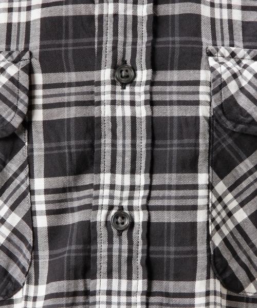 MONKEY TIME（モンキータイム）の「MT C/R/L チェック ワーク シャツ ◆（シャツ/ブラウス・メンズ・ダークグレー/レッド・MEDIUM/SMALL/LARGE）」の10枚目の写真