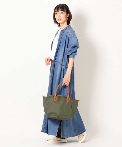 Healthy denim（ヘルシーデニム）の「Healthy DENIM:CHESTNUTデニムシャツワンピース◇（シャツワンピース・レディース・ブルー・SMALL）」の6枚目の写真