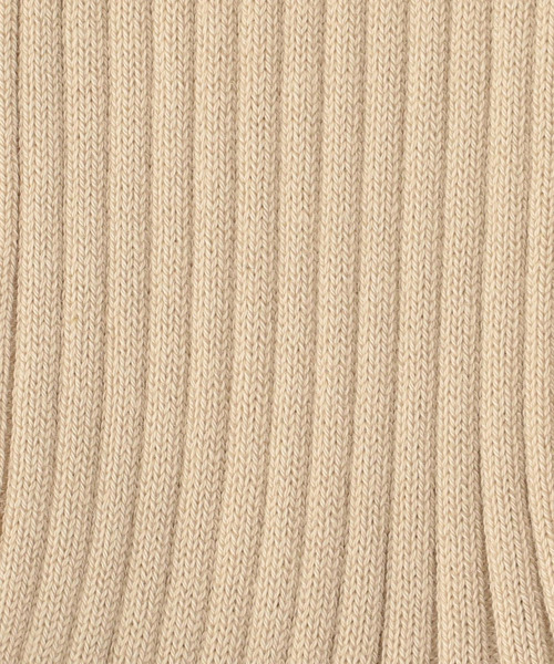AURALEE(オーラリー)の「AURALEE / "GIZA HIGH GAUGE SOX" ソックス(ソックス/靴下・メンズ・ベージュ/ホワイト/ブラック・FREE)」の5枚目の写真