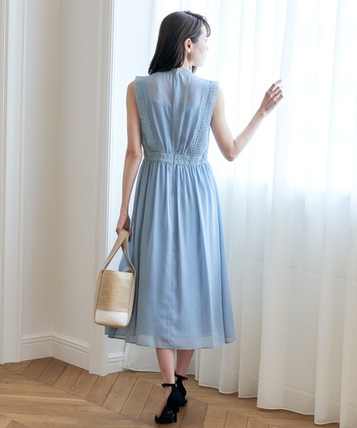 ANAYI（アナイ）の「キュプラローンVネック ワンピース（ワンピース  