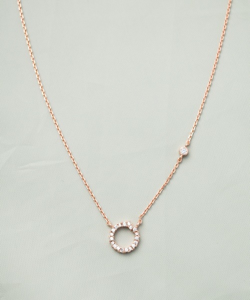 Ciki（シキ）の「ストーンサークルネックレス（シルバー925）（ネックレス・レディース・ゴールド/ピンクゴールド・FREE）」の10枚目の写真