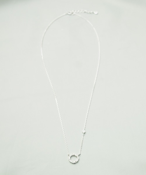 Ciki（シキ）の「ストーンサークルネックレス（シルバー925）（ネックレス・レディース・ゴールド/ピンクゴールド・FREE）」の4枚目の写真