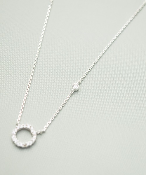 Ciki（シキ）の「ストーンサークルネックレス（シルバー925）（ネックレス・レディース・ゴールド/ピンクゴールド・FREE）」の5枚目の写真