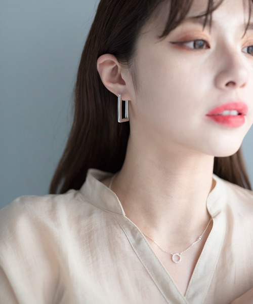 Ciki（シキ）の「ストーンサークルネックレス（シルバー925）（ネックレス・レディース・ゴールド/ピンクゴールド・FREE）」の9枚目の写真