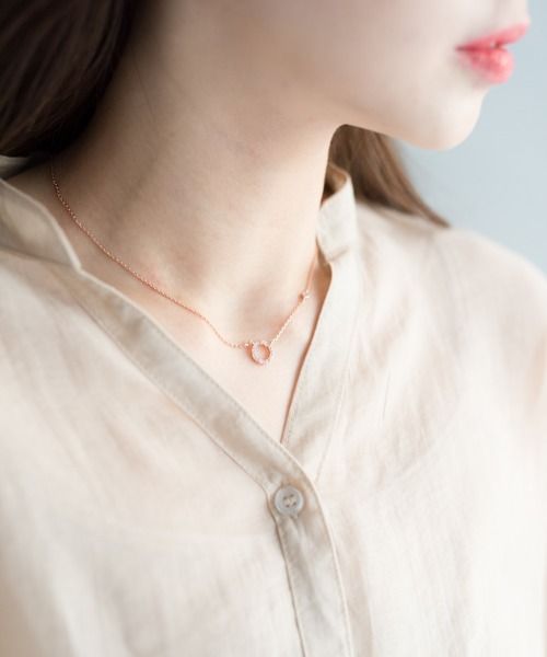 Ciki（シキ）の「ストーンサークルネックレス（シルバー925）（ネックレス・レディース・ゴールド/ピンクゴールド・FREE）」の21枚目の写真