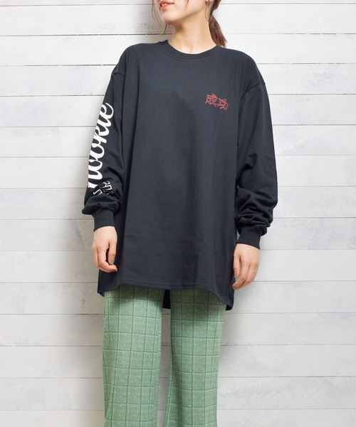 THE Nookie（ザヌーキー）の「/THE Nookie/NOOKIE L/S TEE（Tシャツ/カットソー・レディース・ブラック/ホワイト・FREE）」の9枚目の写真