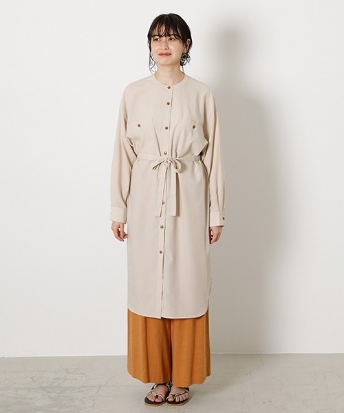 SHEER LONG SHIRT/シアーロングシャツ（シャツ/ブラウス）｜AZUL BY