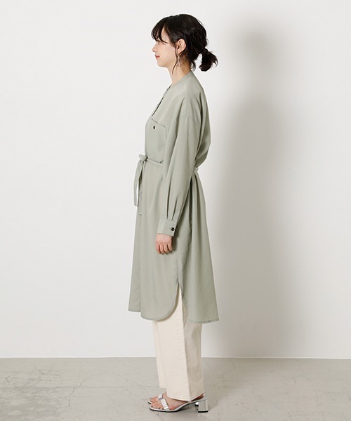 moussy ロング シャツ AZUL by moussy（アズールバイマウジー）の「SHEER LONG SHIRTS/シアー