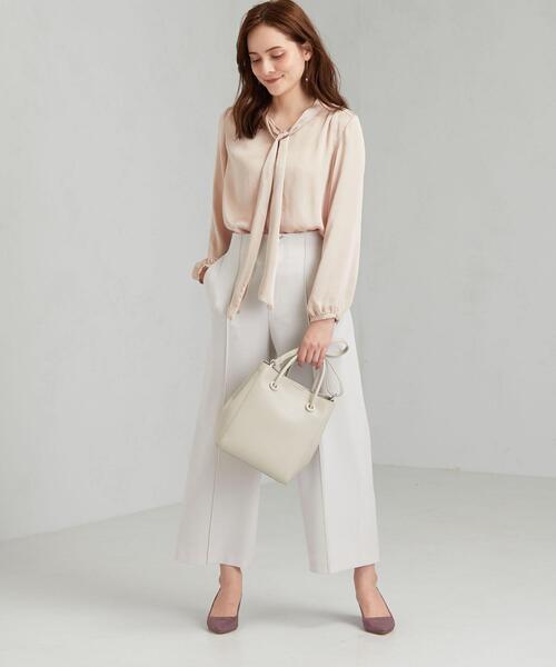 green label relaxing(グリーンレーベルリラクシング)の「D JKIN ボウタイ ブラウス(シャツ/ブラウス・レディース・ベージュ/オフホワイト・FREE)」の11枚目の写真