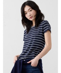【美品】BANANA REPUBLIC/ボーダー長袖トップス/ロンT/ネイビー 2025年最新】Banana Republic 柄・デザイン：ボーダー メンズ 七
