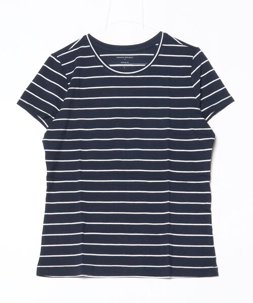 BANANA REPUBLIC FACTORY STORE（バナナリパブリック ファクトリーストア）の「BANANA REPUBLIC FACTORY STORE　　タイムレスクルーネックTシャツ（Tシャツ/カットソー・レディース・ライトブルー/チャコールグレー/ホワイト/ローズ/ブラック/その他/ナチュラル/その他1/カーキ/イエロー/ブラック系その他/ブルー系その他/ネイビー/ホワイト×ブラック・S/M/L/XS）」の17枚目の写真