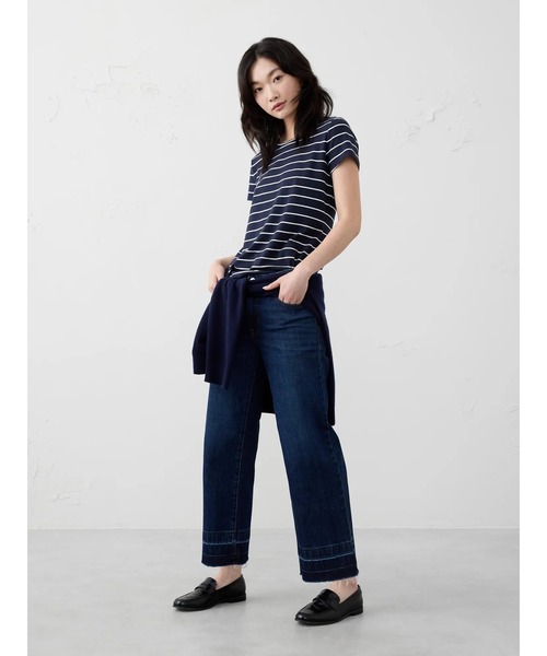 Tシャツ　banana republic ブラック BANANA REPUBLIC tシャツ FACTORY STORE 日本限定 長袖ボクシーTシャツ